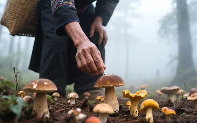 Wild Mushroom Hot Pot